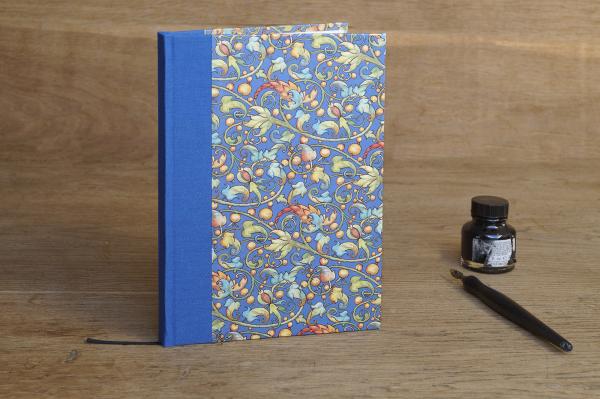 Blaues Notizbuch, Florentiner Art vergoldet